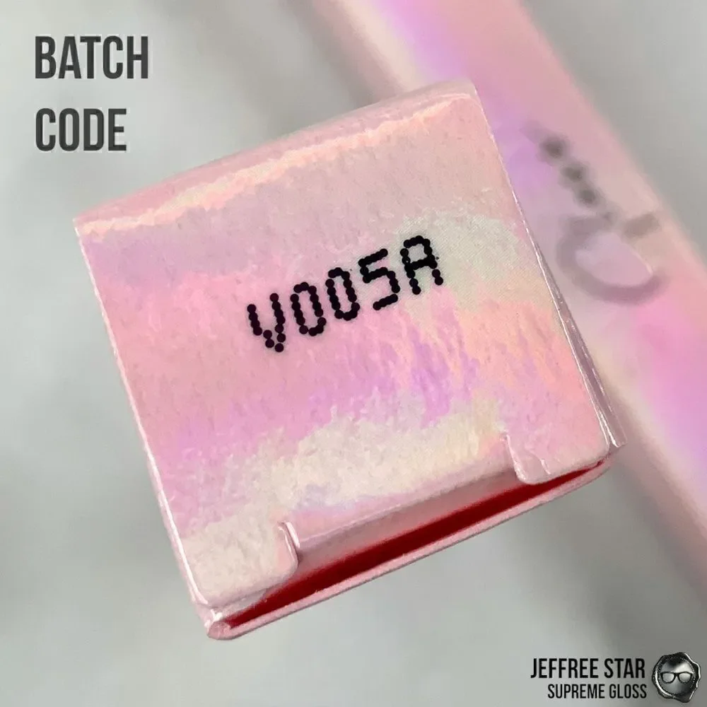 JEFFREE STAR EVERYBODY KNOWS SUPREME GLOSS FULL PIGMENT LIP COLOR IN RED ORANGE